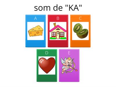 Fonema /k/ + vogais (aliteração)