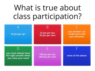 Orientation Quiz