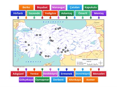 Türkiye Barajlar Eşleştirme Oyunu
