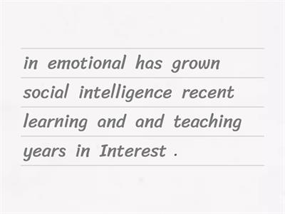 Impact of Emotional Intelligence