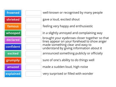 Unit 2 Pop Stars Definitions_Standard