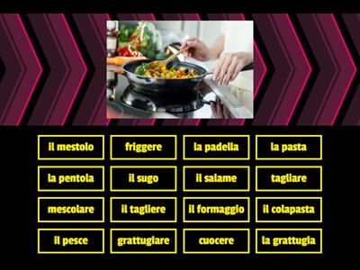 Lessico - in cucina (abbinare)