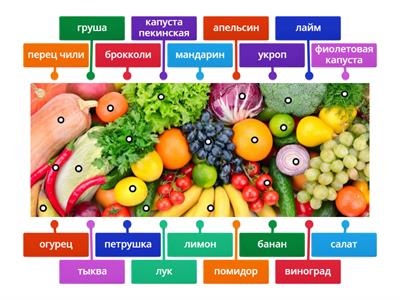 owoce  i warzywa po rosyjsku