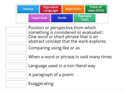 Poetry Vocab