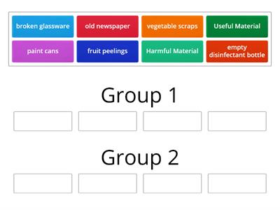 classification of useful and harmful materials