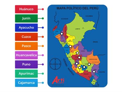 Departamentos de la sierra del Perú