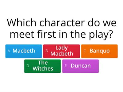 Macbeth Plot Quiz