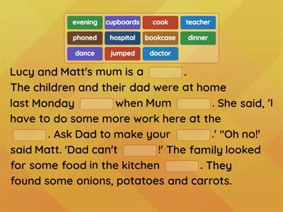 Cambridge Movers Exam - Reading