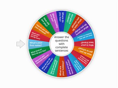 Ice breaking activity: personal questions.