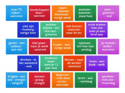 Vragen stellen met imperfectum