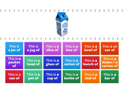 A1: Containers / Partitives 