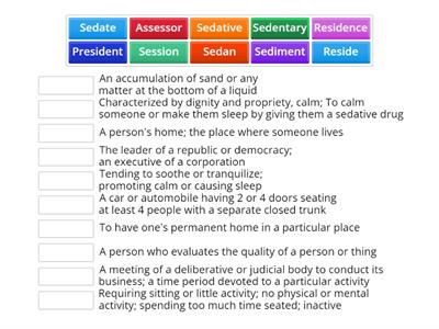 Roots #4 Vocabulary Games