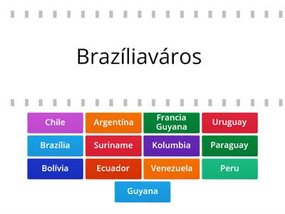 Dél-Amerika fővárosok