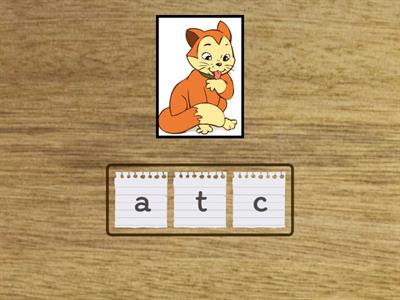 A-H letters. Учимся писать слова.