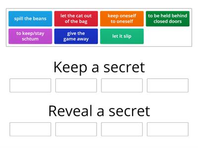 Idioms: secrets