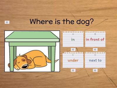 FF2 U3 Prepositions of place