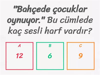 2.Sınıf - Türkçe Dersi Genel Tekrar 