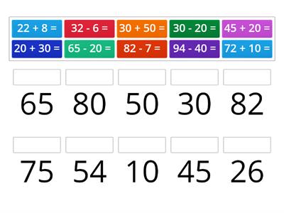 Add and Subtract Tens and Ones 