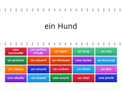 Französisch Vocabulaire 3. Klasse