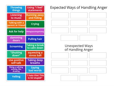 Expected Vs. Unexpected: Anger