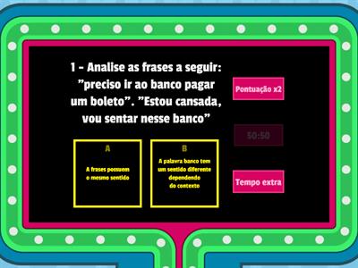 Jogo Semântica e Pragmática