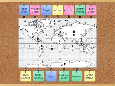 Continents and oceans