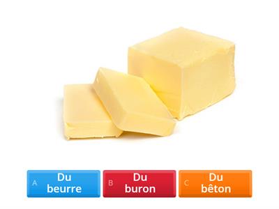 Les aliments en francais