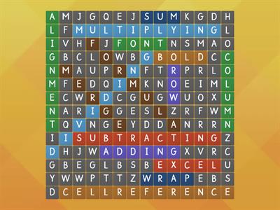 Wordsearch for Excel