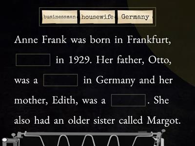 What do you know about Anne Frank?