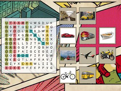 transport wordsearch 