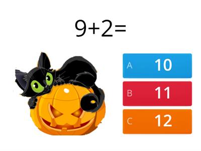 Halloweenské počítání do 20(typy 9+, 11-)
