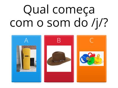 Quizz - fonema J - discriminação auditiva