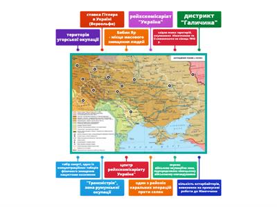 Робота з картою "Окупаційний режим в Україні"