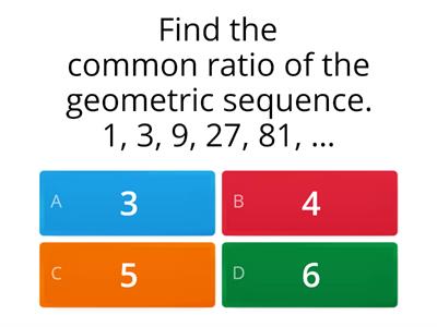 ARITHMETIC PROGRESSION AND GEOMETRIC PROGRESSION: Identify a Geometric Progression