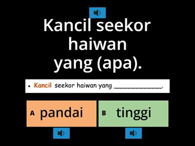 Kuiz Kata Adjektif [Kancil dan Buaya]