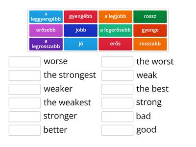 Comparative and Superlative Adjectives