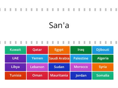 Arab countries and capitals 