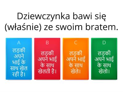 क्रिया के अर्थ - Tryby czasownika 