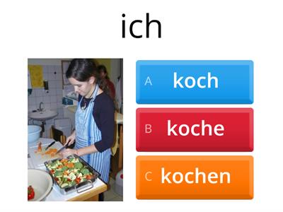 kochen konjugieren