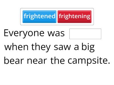 L3  -ed/-ing adjective: fill in the blank