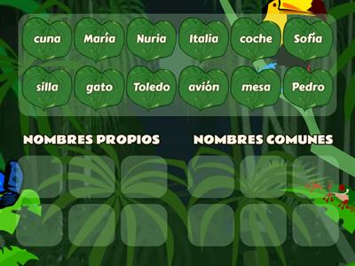 NOMBRES COMUNES Y NOMBRES PROPIOS