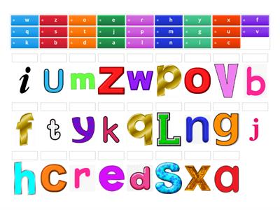 English Alphabet Matching