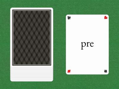 prefix the poker card