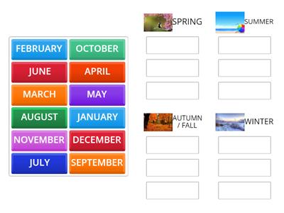 MONTHS OF THE YEAR + SEASONS