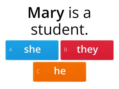 personal pronouns