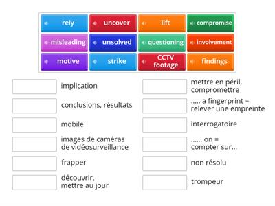 MATCH UP_Forensic science (week2) - review