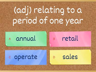 Business Result Pre-Intermediate Vocabulary Unit 1