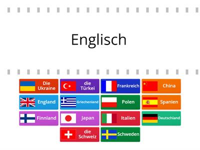 Länder und Sprachen A1