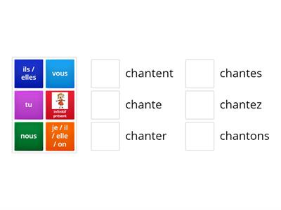 CHANTER indicatif présent (apparier)