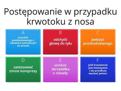 Pierwsza pomoc w różnych przypadkach